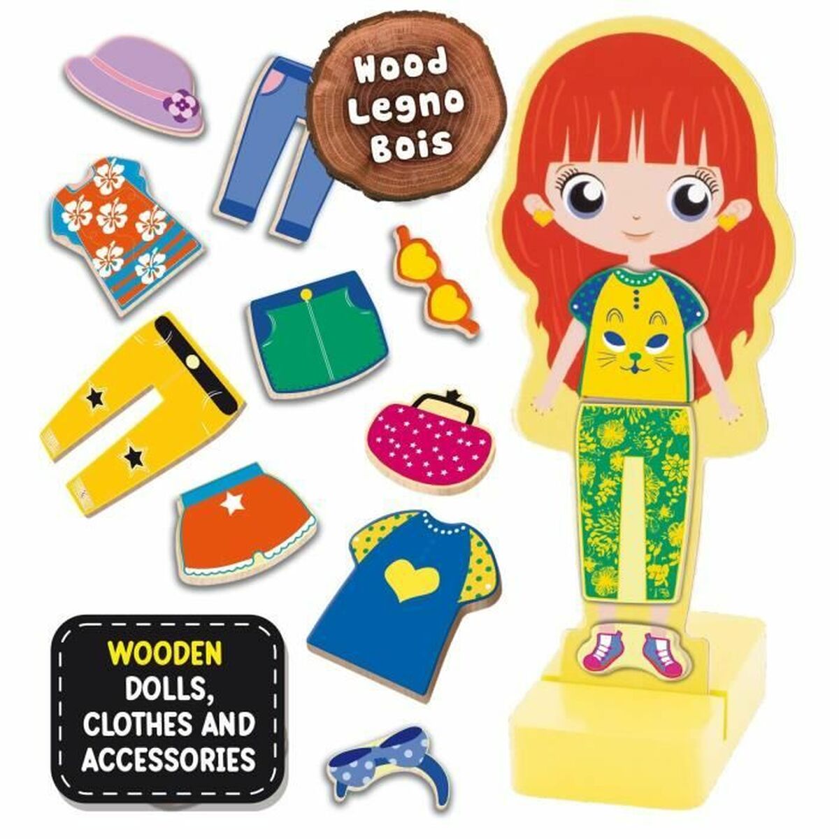 Jogo Educativo Lisciani Giochi Magnetic Fashion Doll (FR)