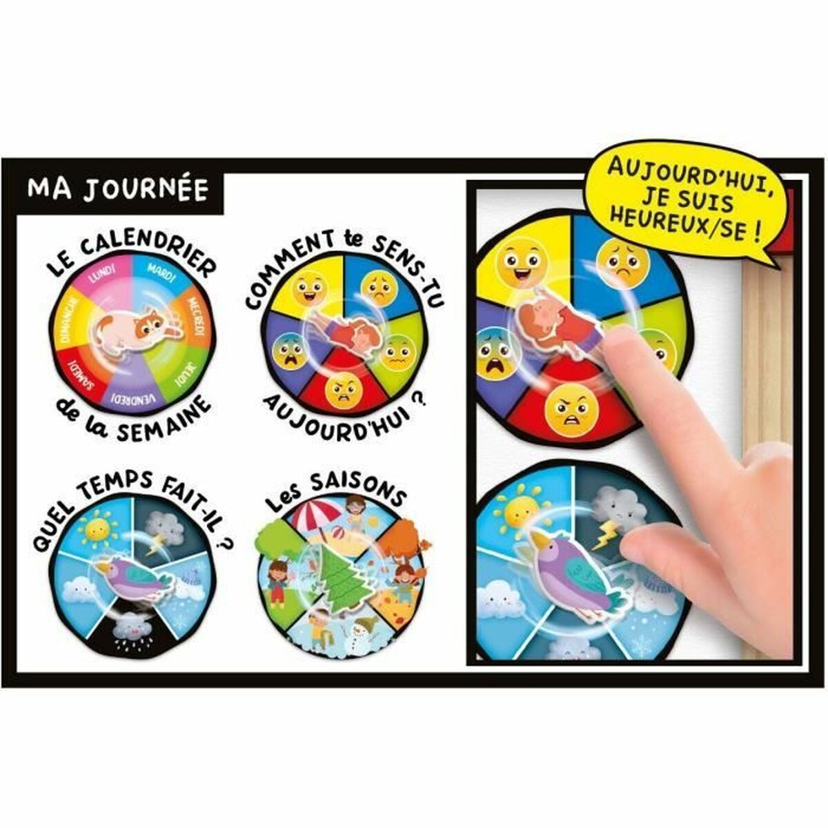 Jogo Educativo Lisciani Giochi Calendrier, saisons et émotions