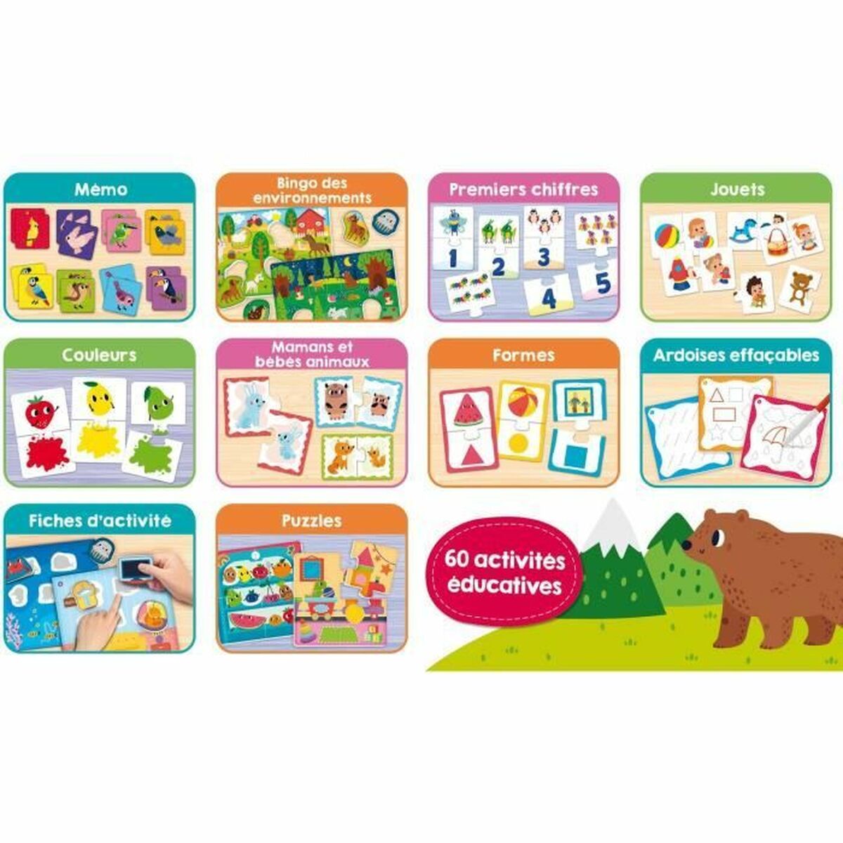 Jogo Educativo Lisciani Giochi Carotina Baby 60 Jeux (FR)