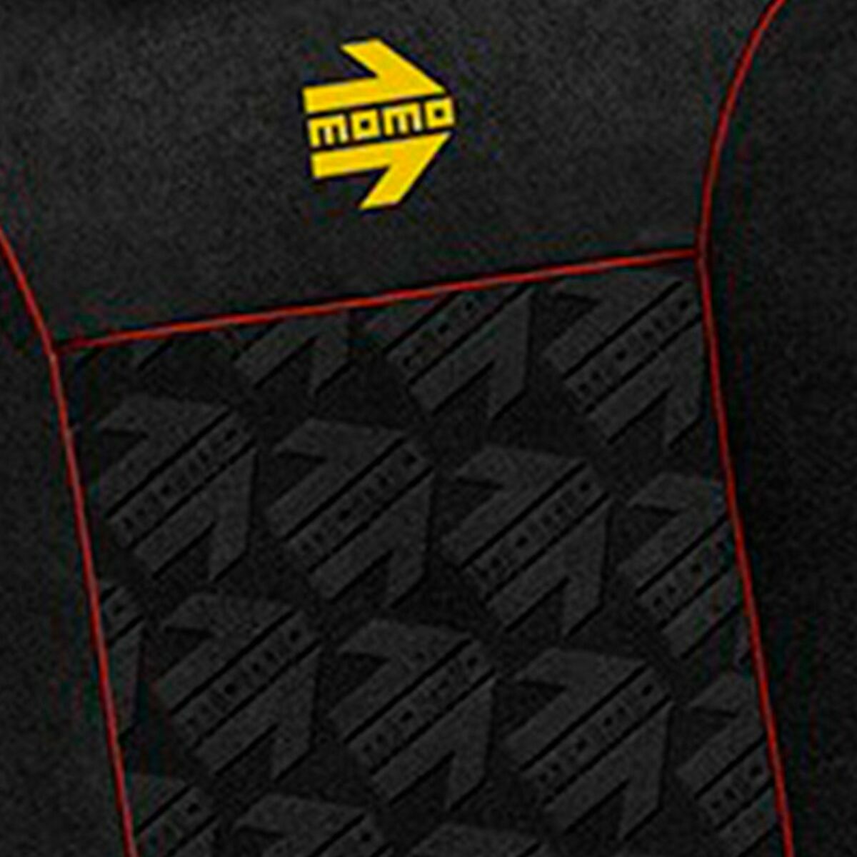 Fundas para Asientos de Coche Momo MOMLSC050BR Negro Rojo 11 Piezas