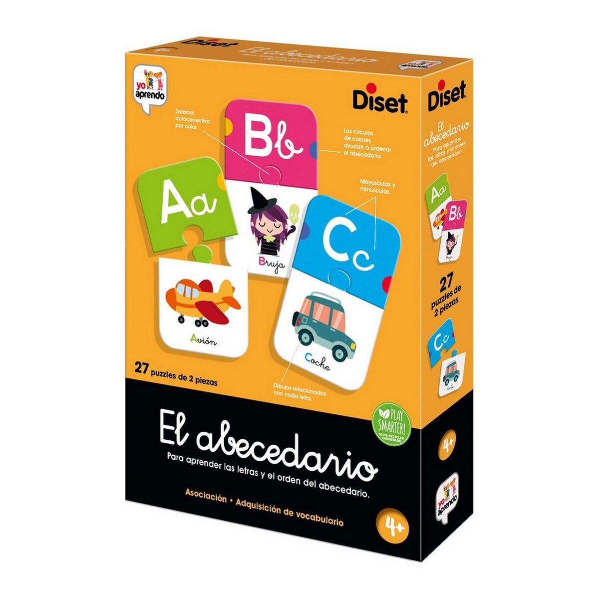 Juego Educativo Diset El Abecedario 54 Piezas