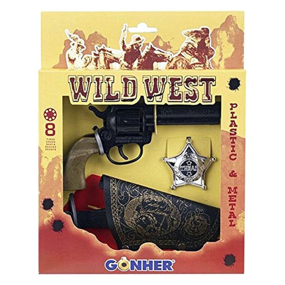 Set de Pistolas del Oeste Gonher (3 pcs)