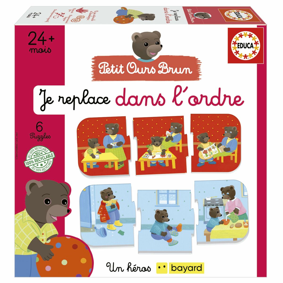 Jogo Educativo Educa Je replace dans l´ordre (FR)