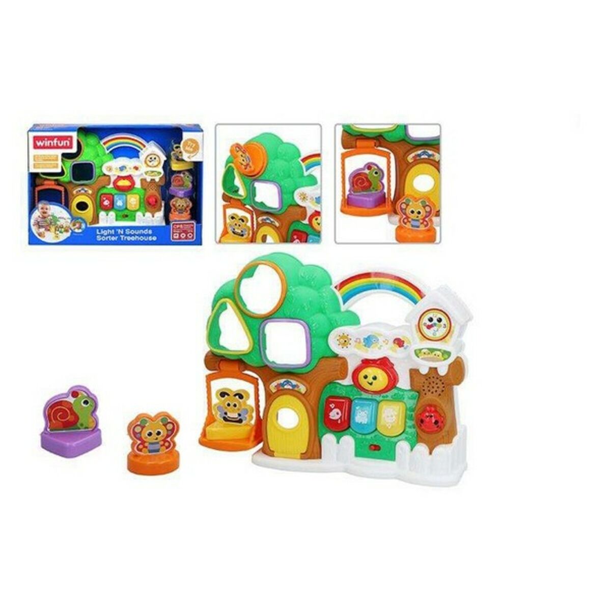 Brinquedo Interativo WinFun Sorter Treehouse Winfun 32 x 24,5 x 7 cm