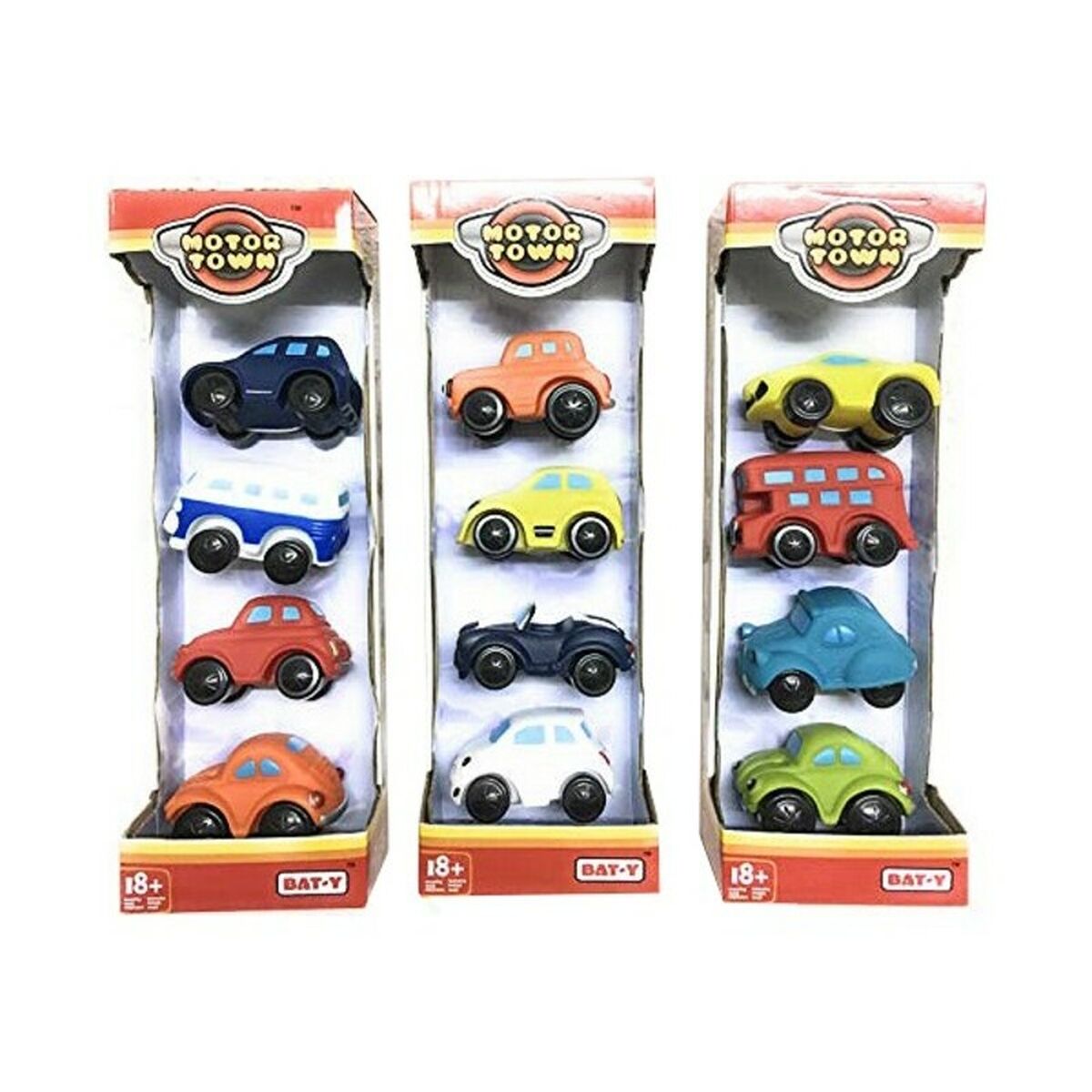 Brinquedo Interativo Motor Town Motor Town 7,5 x 4,5 x 5 cm (4 pcs)