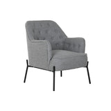 Armchair DKD Home Decor Grey Metal 65 x 73 x 79,5 cm