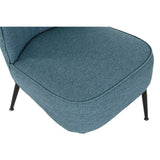 Sillón DKD Home Decor Azul Metal 55 x 64 x 72,5 cm