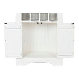 Mobiliário Auxiliar Home ESPRIT Branco Madeira 55 x 35 x 195 cm BAR