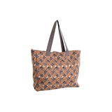 Bolsa Mulher Home ESPRIT Castanho Turquesa Coral 55 x 14 x 35 cm (3 Unidades)