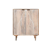 Bottle rack Home ESPRIT White Mango wood 84 x 41 x 108 cm