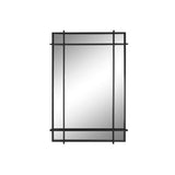 Espejo de pared Home ESPRIT Negro Cristal Hierro Moderno 65 x 6 x 95 cm