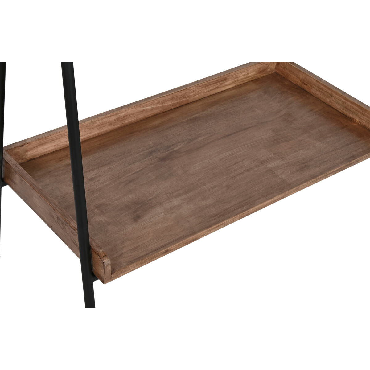 Recibidor Home ESPRIT Negro Natural Metal Abeto 80 x 41 x 183 cm