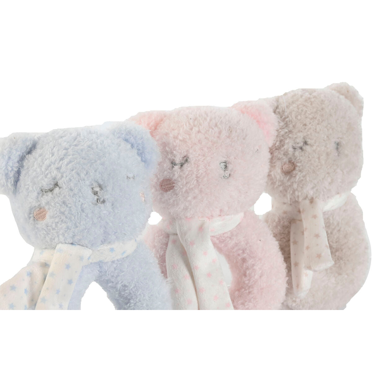 Peluche Chocalho Home ESPRIT 12 x 7 x 17 cm (3 Unidades)