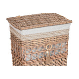 Cesto de Roupa Suja Home ESPRIT Bege Natural vime Shabby Chic 47 x 35 x 55 cm 5 Peças