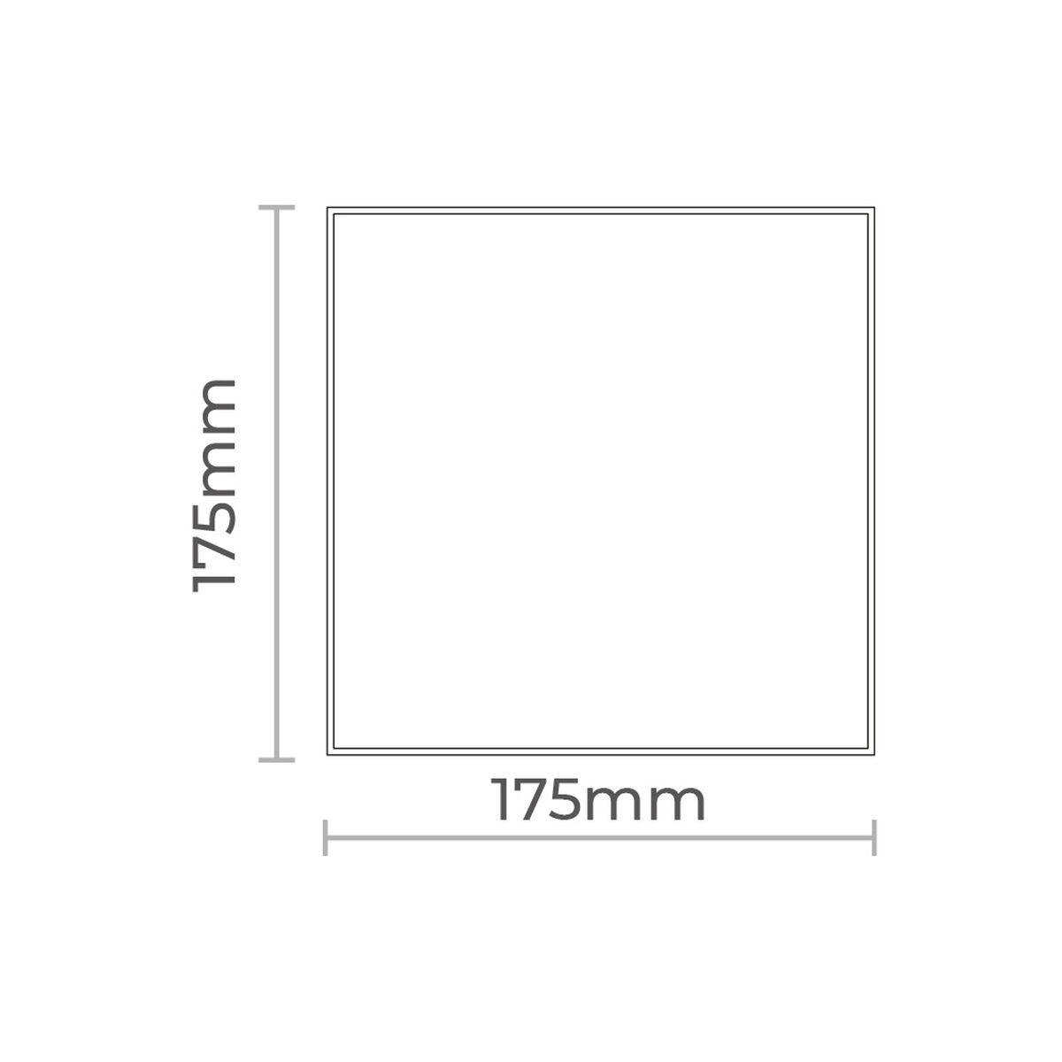 Tapa para extractor de aire EDM 08415 08413 17,5 x 17,5 cm