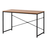 Desk EDM 75195 Black Wood Metal 120 x 60 x 74 cm