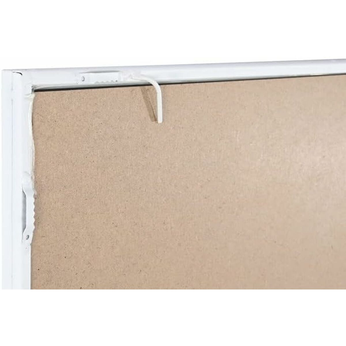 Espejo de pared Blanco Metal Cristal Ventana 90 x 90 x 2 cm