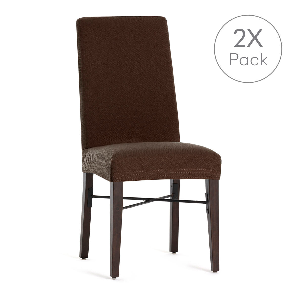 Chair Cover Eysa BRONX Brown 50 x 55 x 50 cm 2 Units