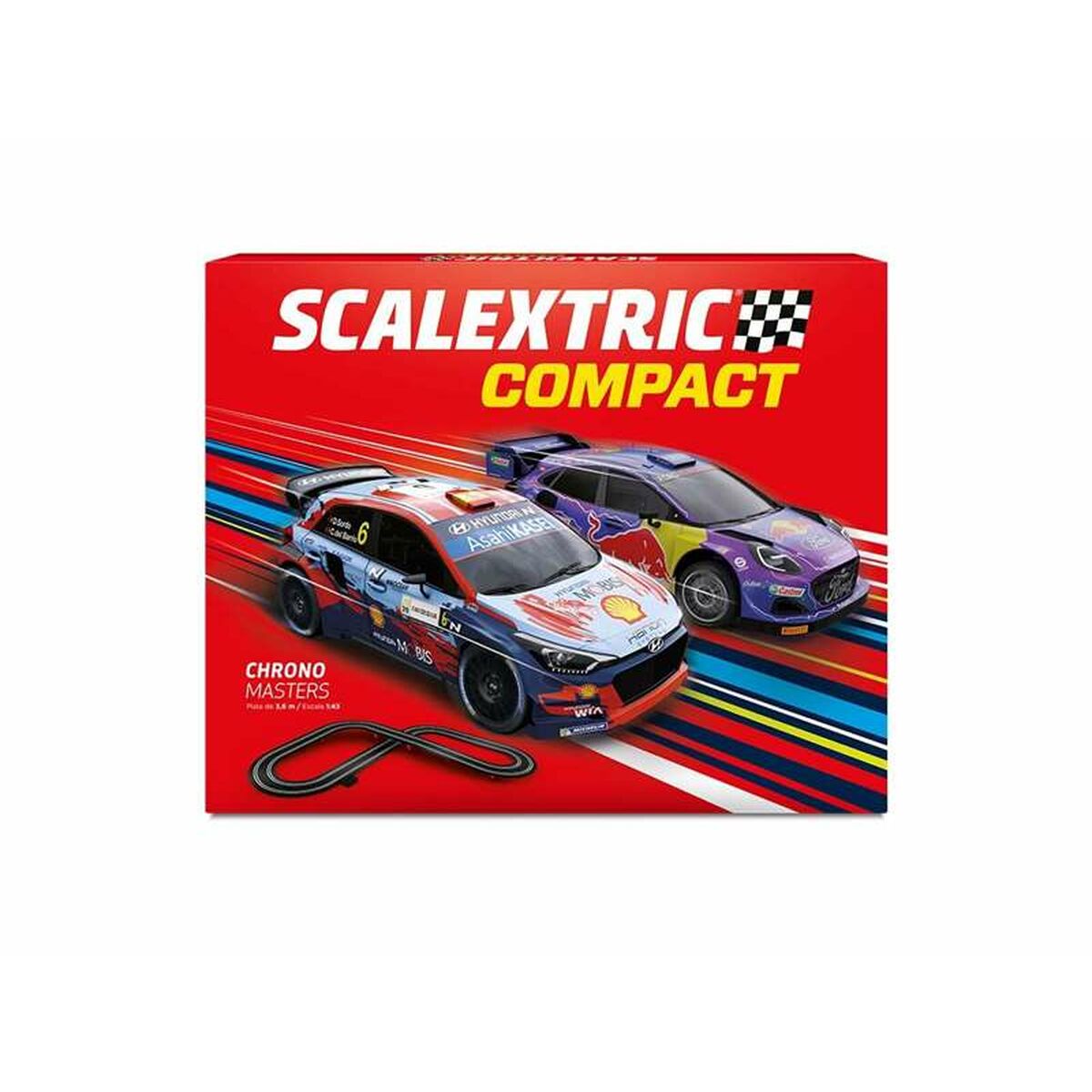 Pista de Corridas Scalextric Chrono Masters 3,6 m 114 x 114 cm