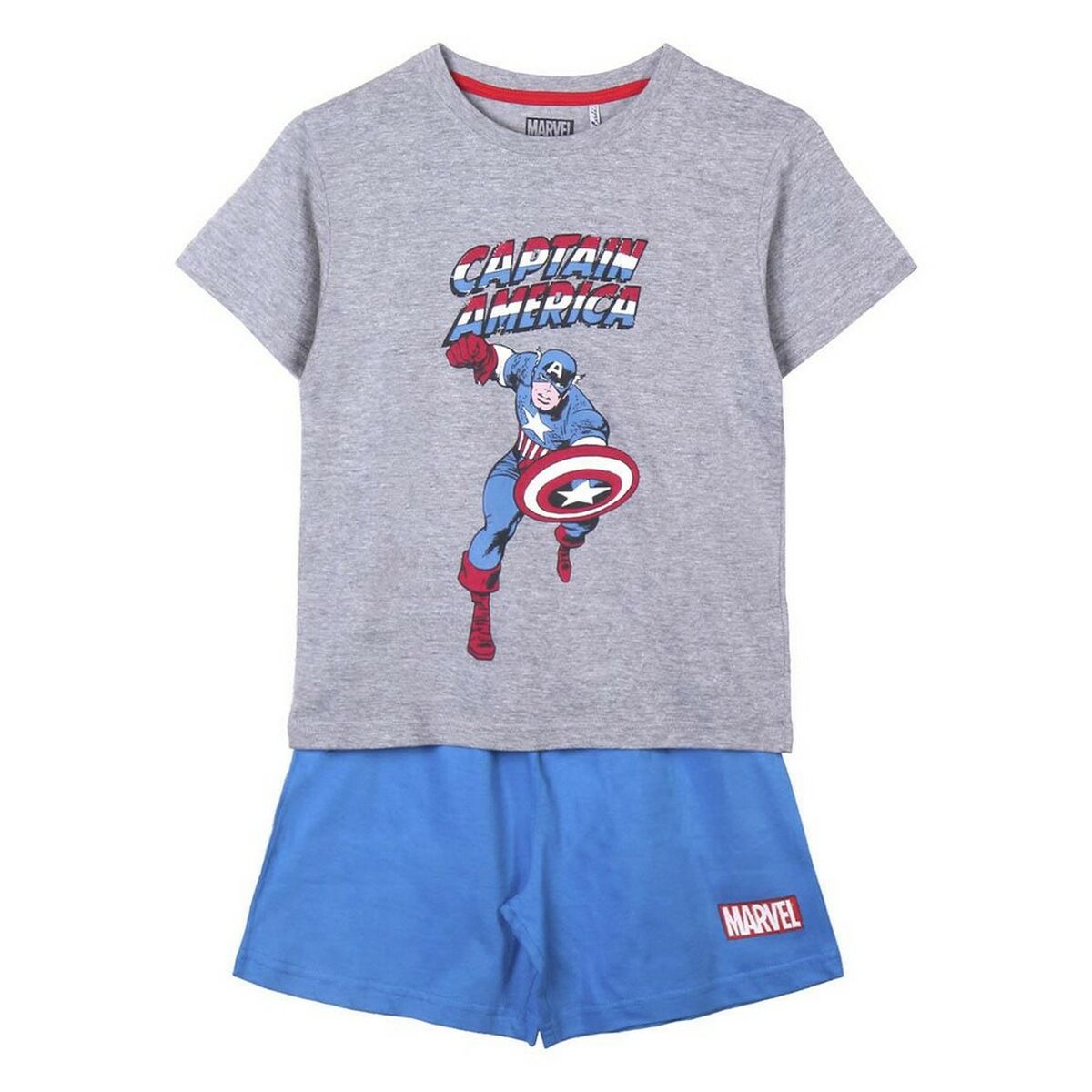 Summer Pyjama Marvel Grey Blue