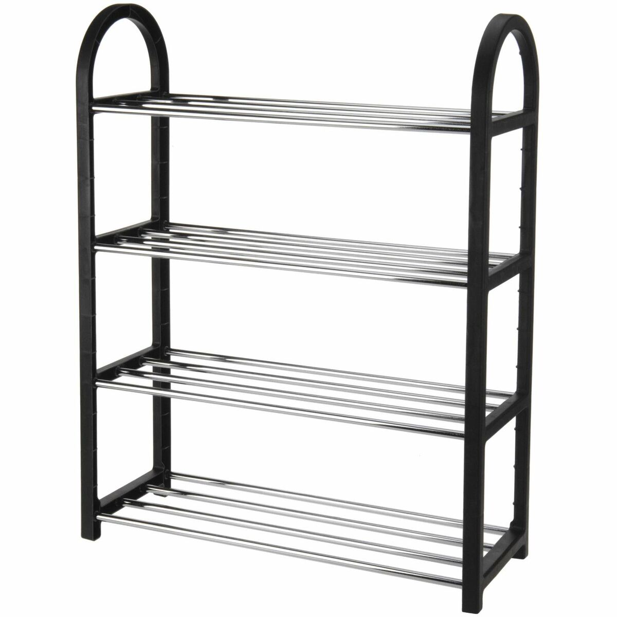 Shoe Rack 5five Metal Aluminium 50 x 65 x 19 cm 4 Shelves