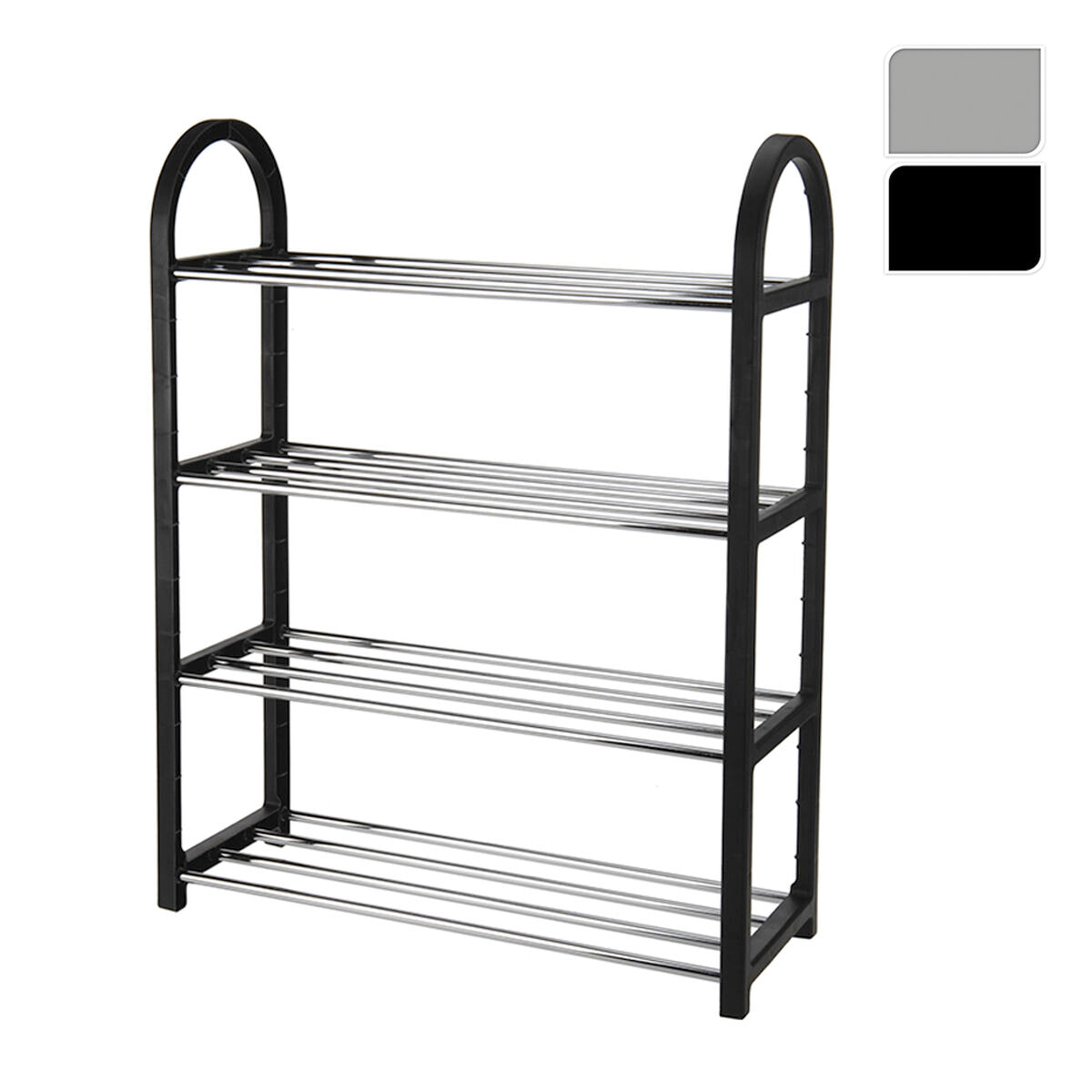 Shoe Rack 5five Metal Aluminium 50 x 65 x 19 cm 4 Shelves