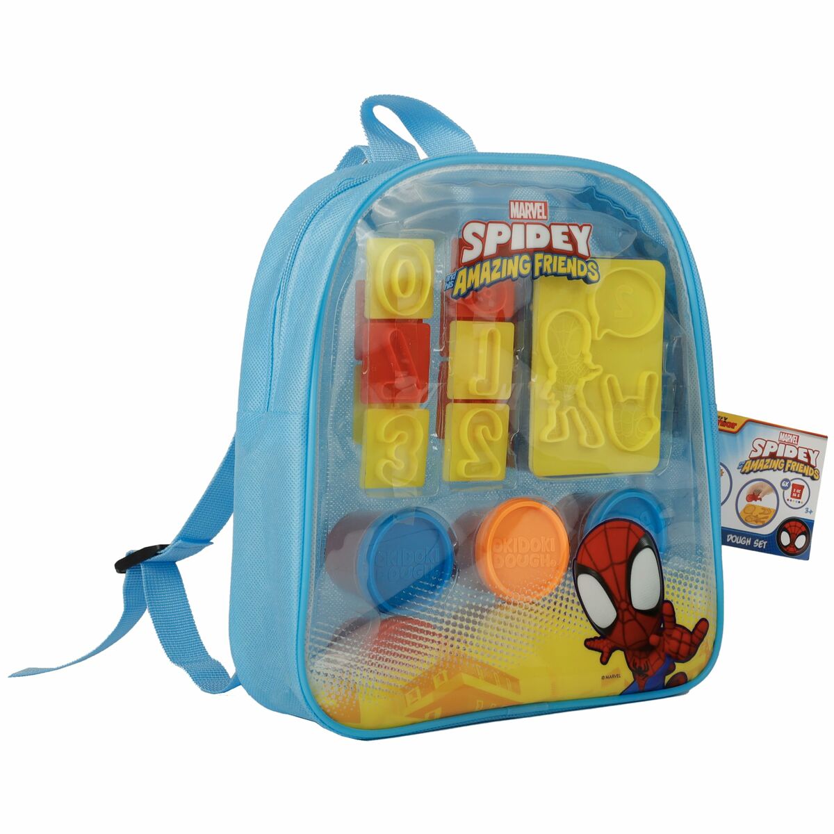 Set de Manualidades Spidey Azul Moldes para plastilina Plastilina Mochila