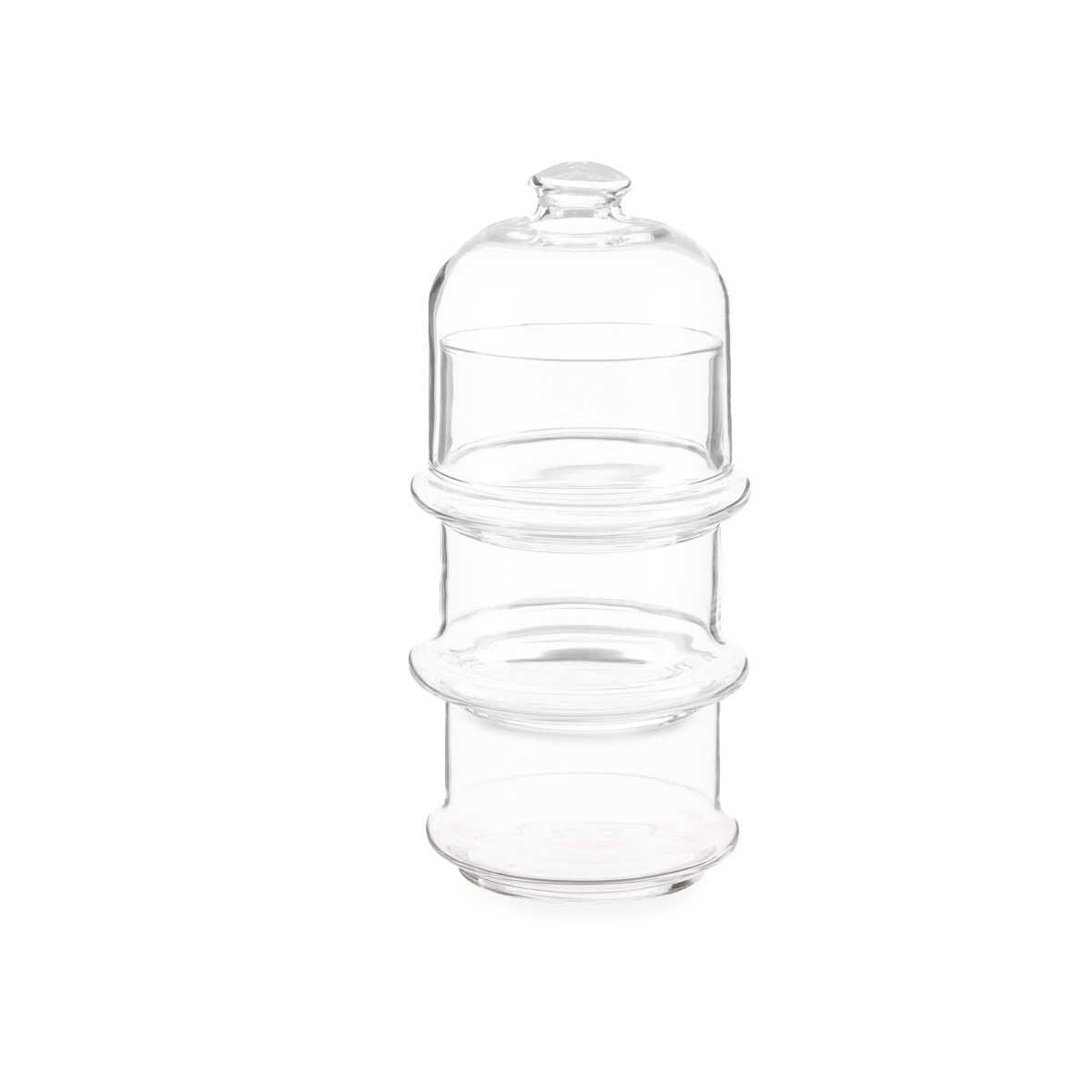 Frasco Patisserie Bombons Transparente Vidro 10 x 25 x 10 cm (6 Unidades)