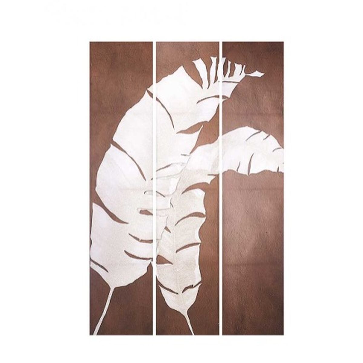 Biombo Branco Castanho Tela 122 x 2,5 x 180 cm