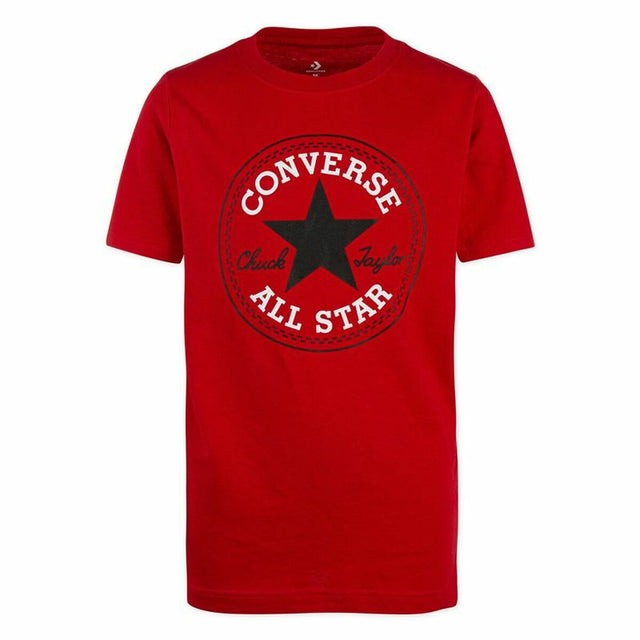 Camisola de Manga Curta Infantil Converse Vermelho - EcoNest