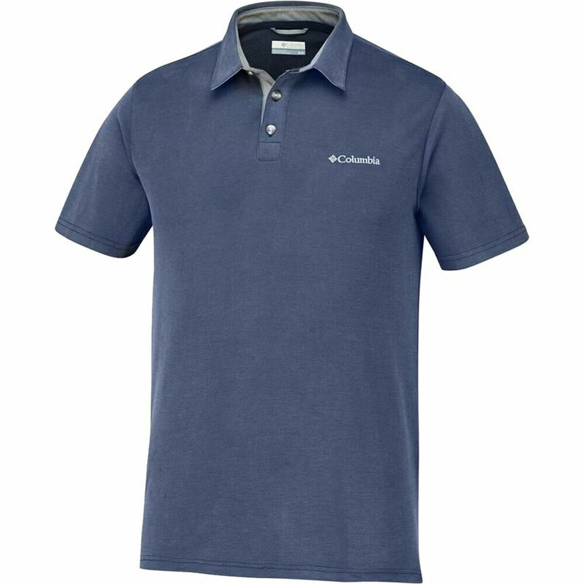 Polo de Manga Curta Homem Columbia Nelson Point™ Azul - EcoNest