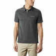 Polo de Manga Curta Homem Columbia Nelson Point™ Preto - EcoNest