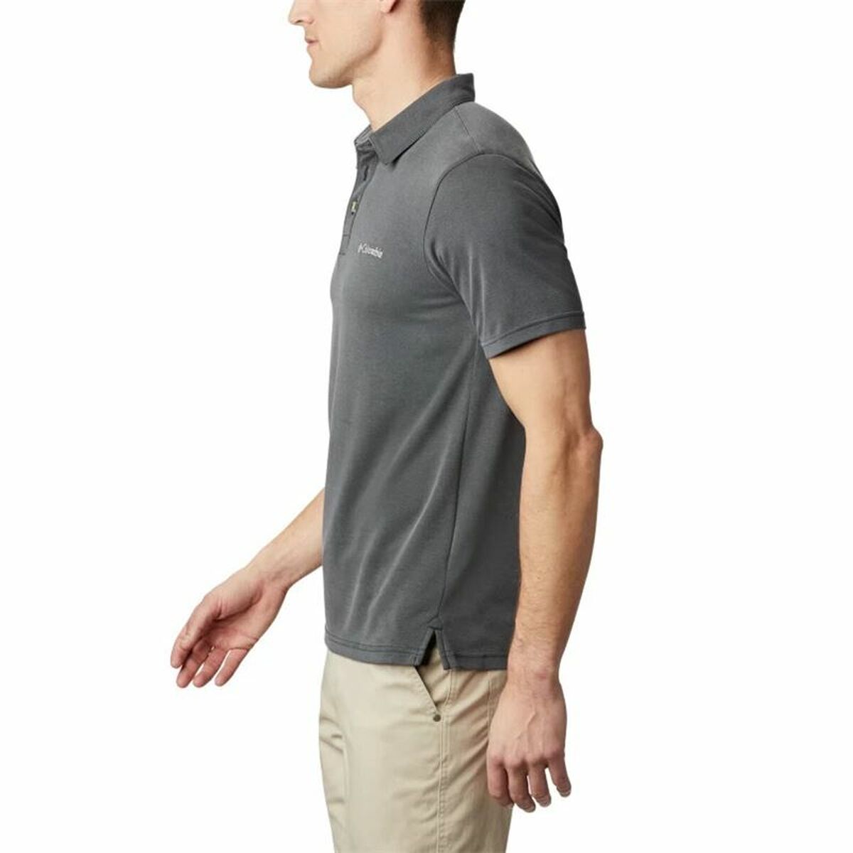 Polo de Manga Curta Homem Columbia Nelson Point™ Preto - EcoNest