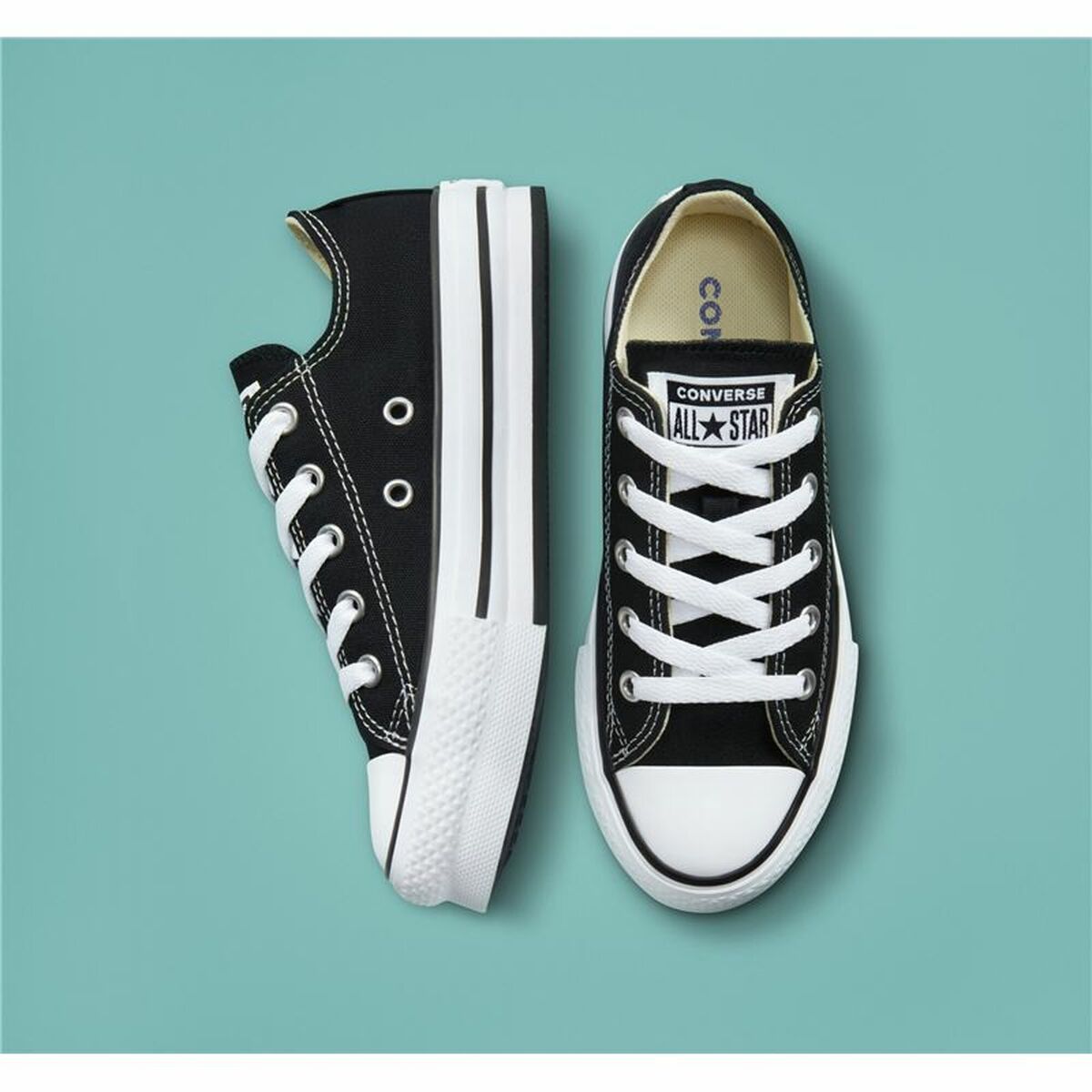 Ténis Casual Criança Converse All-Star Lift Low Preto - EcoNest