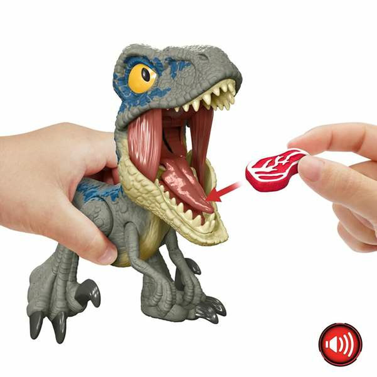 Dinossauro Mattel Velociraptor Blue - EcoNest