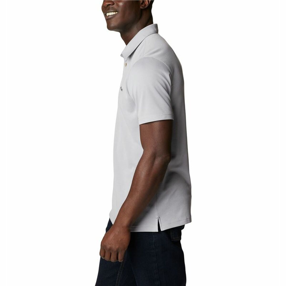 Polo de Manga Curta Homem Columbia Nelson Point™ Cinzento - EcoNest