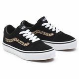 Ténis Casual Criança Vans Ward Suede Preto Leopardo - EcoNest