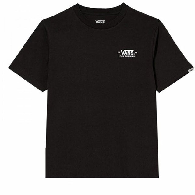 Camisola de Manga Curta Infantil Vans Mini Scrip Preto - EcoNest