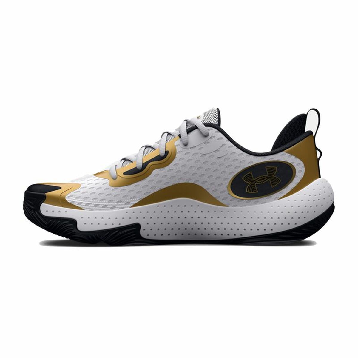 Sapatilhas de Basquetebol para Adultos Under Armour Spawn 5 Branco - EcoNest