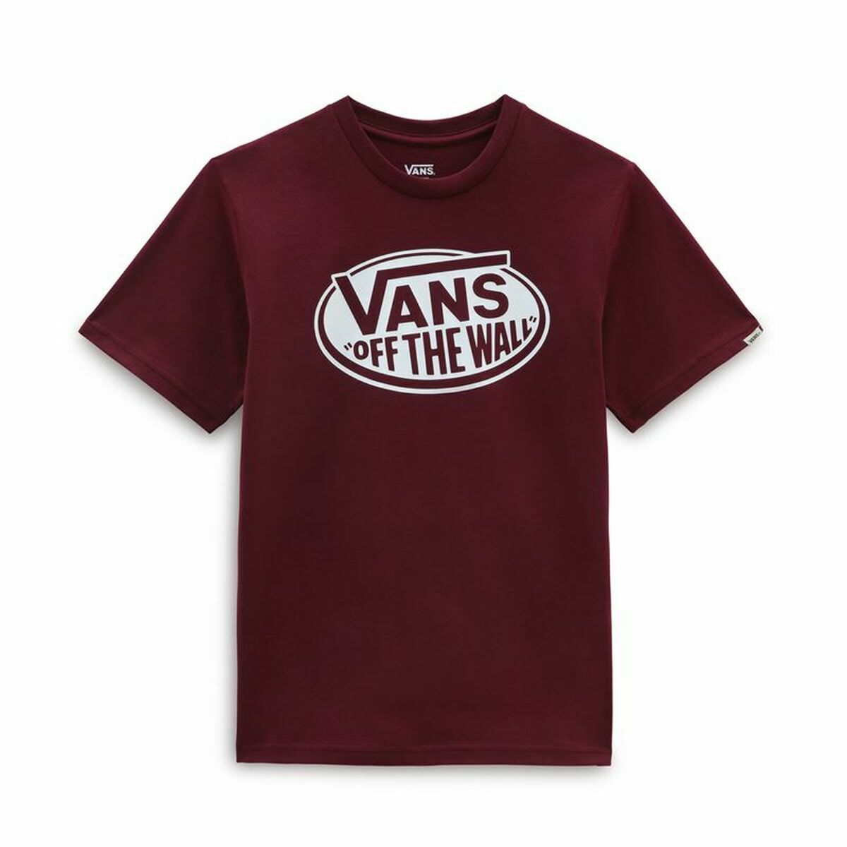 Camisola de Manga Curta Criança Vans Classic OTW Vermelho Escuro - EcoNest