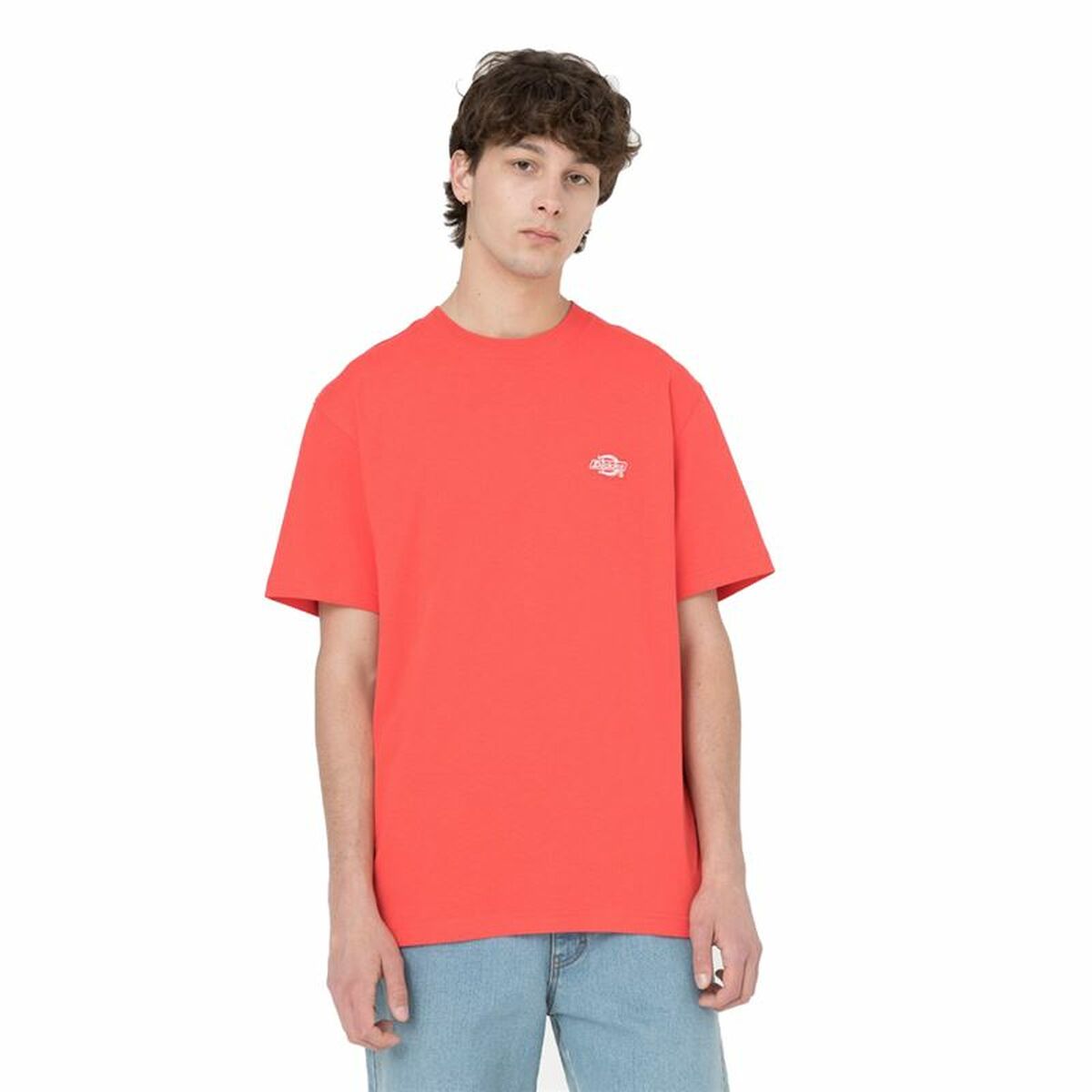 Camisola de Manga Curta Dickies Summerdale Coral Homem - EcoNest