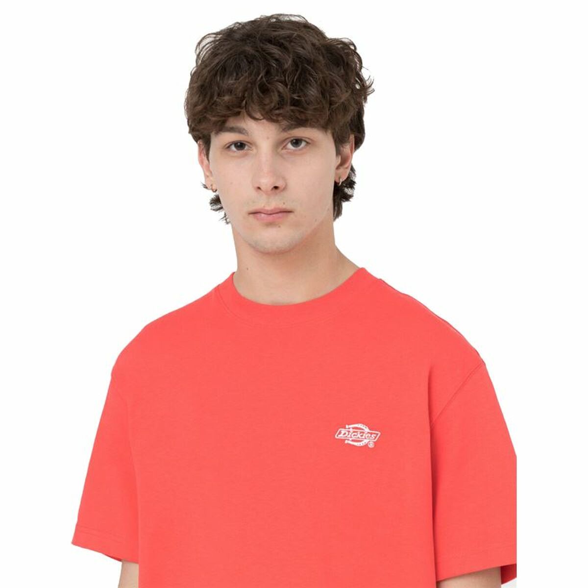 Camisola de Manga Curta Dickies Summerdale Coral Homem - EcoNest