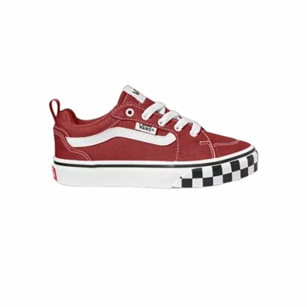 Ténis Casual Criança Vans Filmore Check Bumper Dark Vermelho Escuro - EcoNest