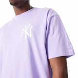 Camisola de Manga Curta New Era MLB League Essentials New York Yankees Violeta Unissexo - EcoNest