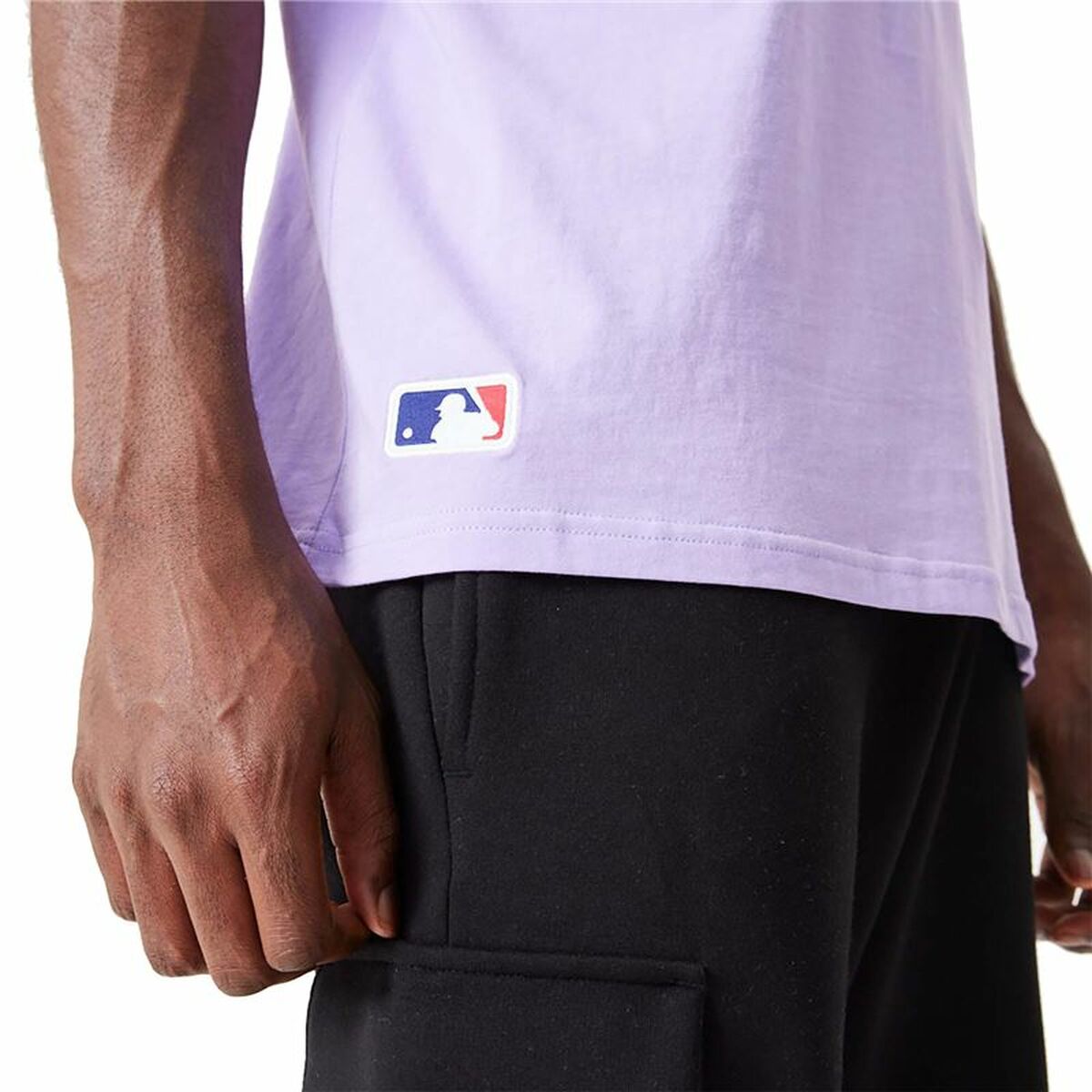 Camisola de Manga Curta New Era MLB League Essentials New York Yankees Violeta Unissexo - EcoNest