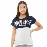 Camisola de Manga Curta Infantil Converse Worldwide Azul escuro - EcoNest