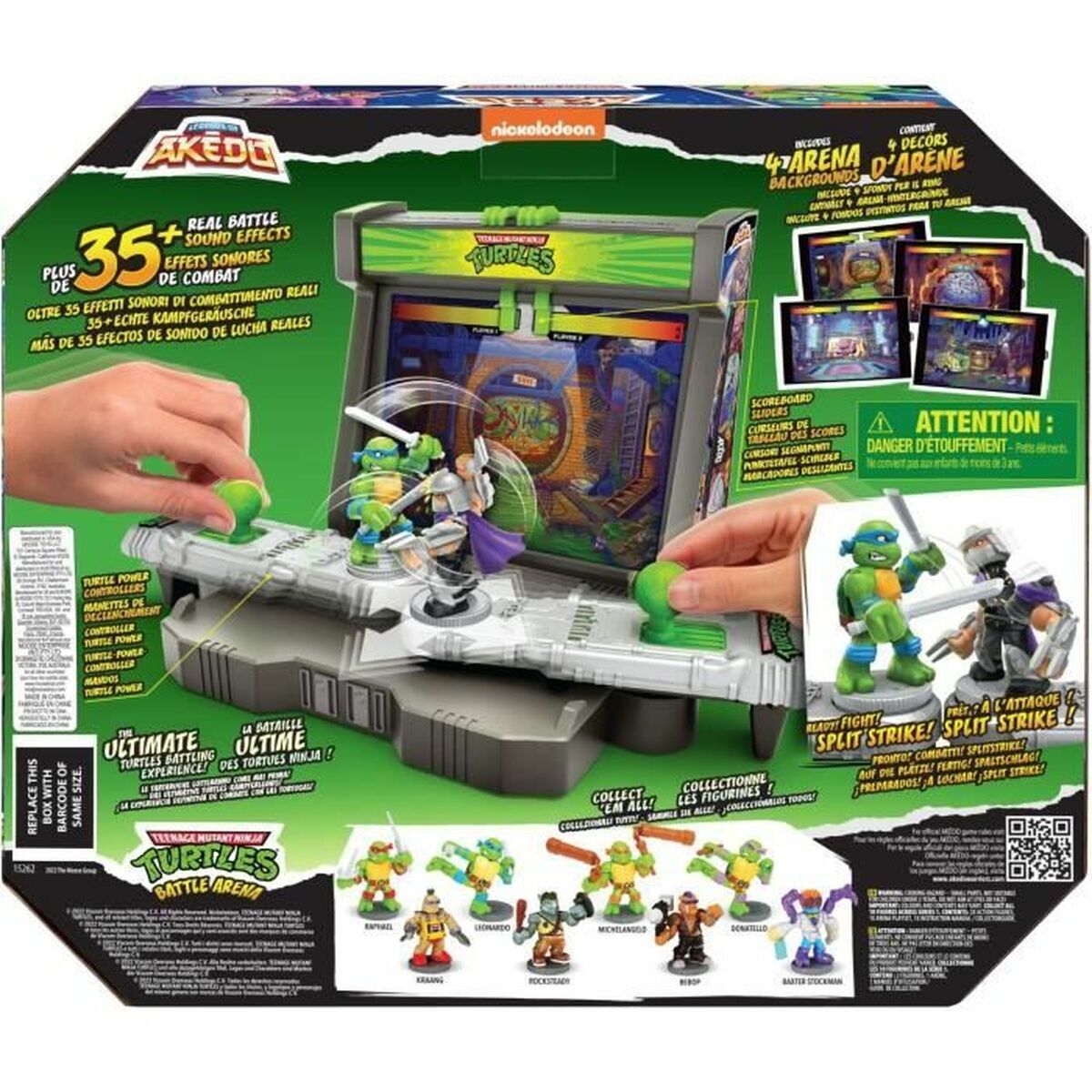 Estádio de batalhas Teenage Mutant Ninja Turtles Legends of Akedo: Leonardo vs Shredder - EcoNest