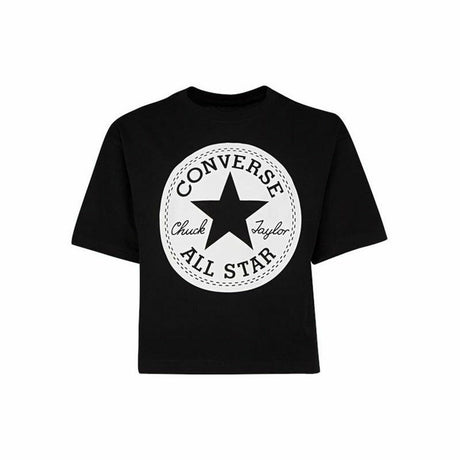 Camisola de Manga Curta Signature Converse Chuck Patch Boxy Preto - EcoNest