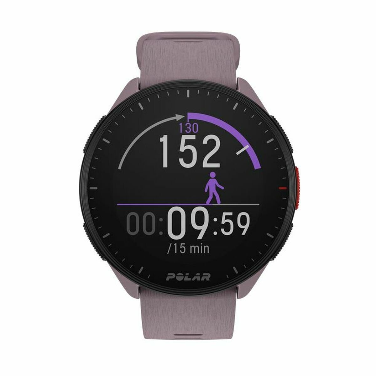 Smartwatch con Podómetro Running Polar Morado 1,2"