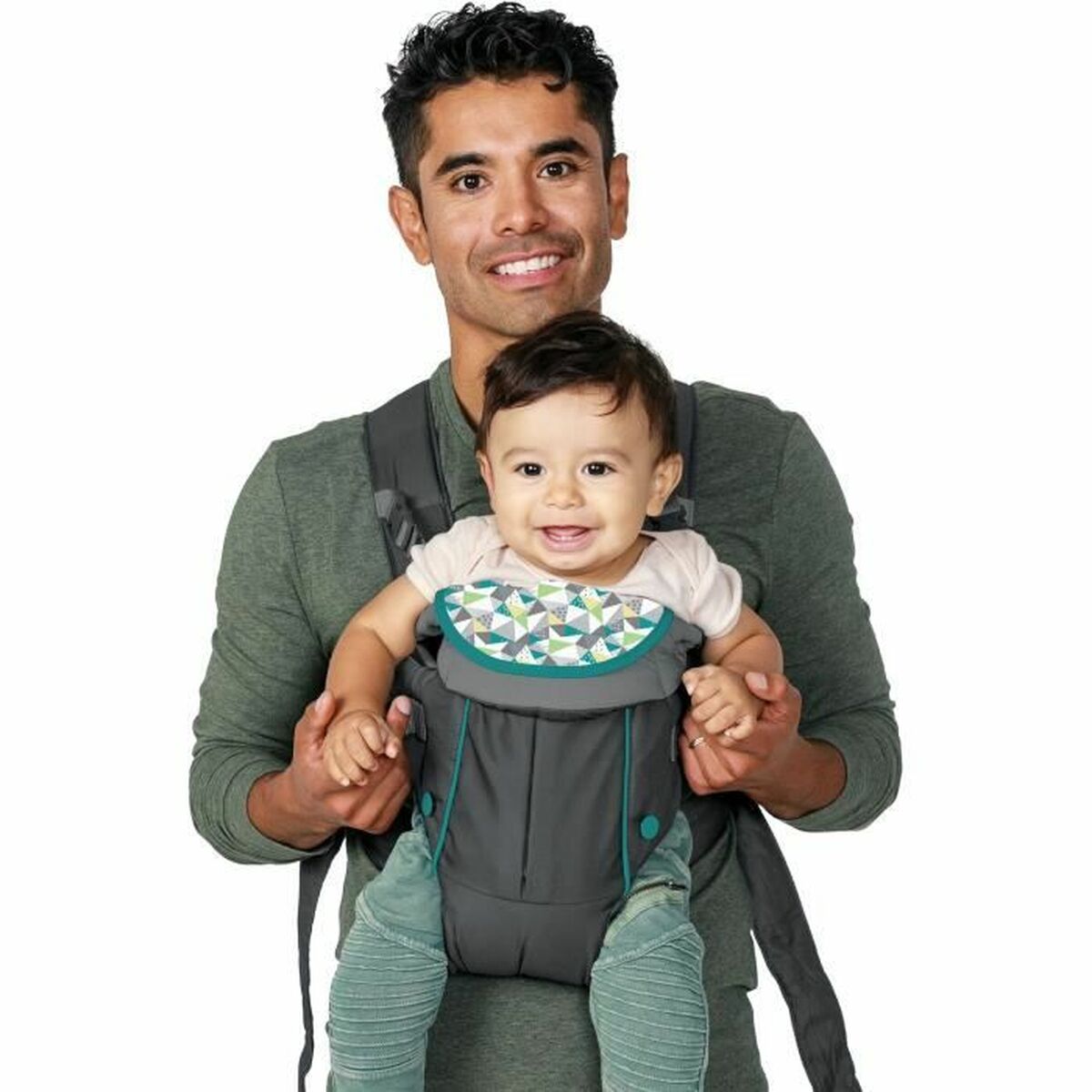 Mochila porta bebê Infantino Cinzento + 0 Anos - EcoNest